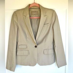 Tan banana republic blazer 4 petite